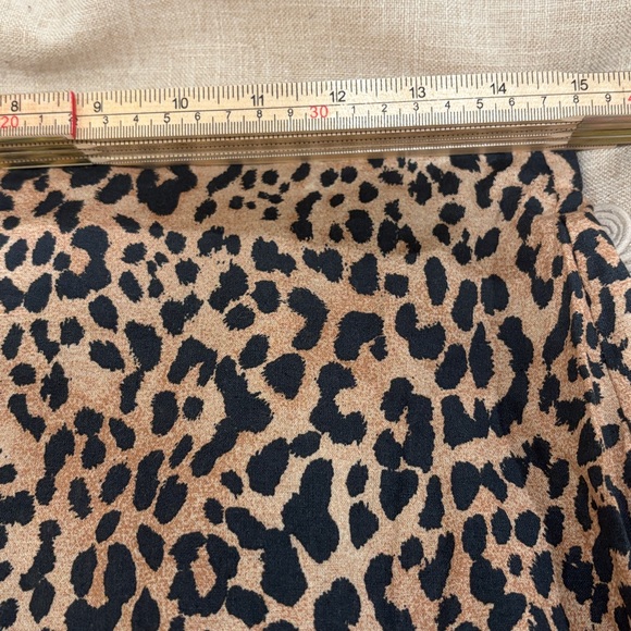 GAP Leopard Linen-Blend Maxi Slip Skirt/NWT/M - Picture 9 of 15